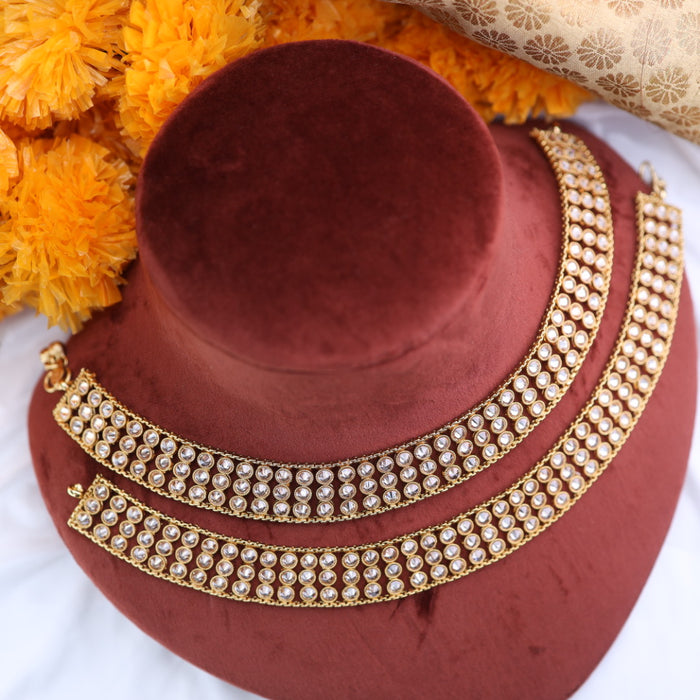Golden traditional anklets HAN54