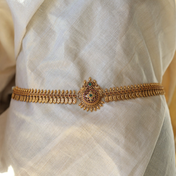 Antique temple design waistchain AW34511