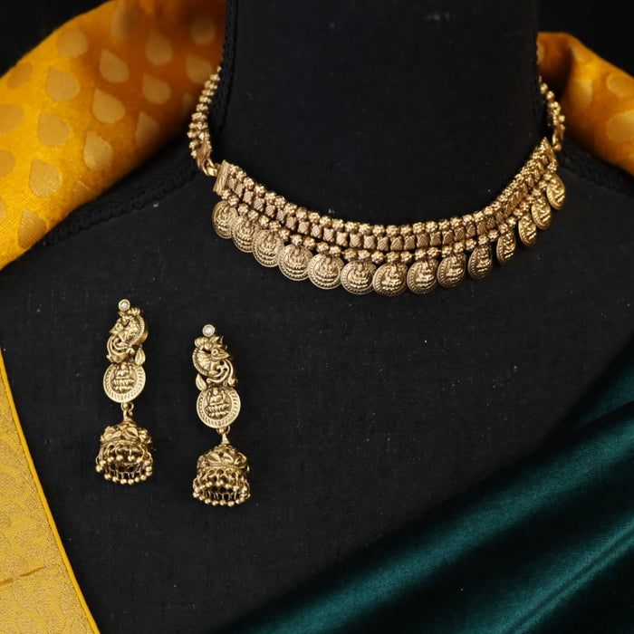 Antique choker necklace with earrings CCB1231