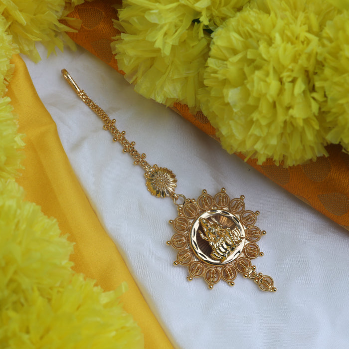 HERITAGE GOLD PLATED MAANG TIKKA 1248