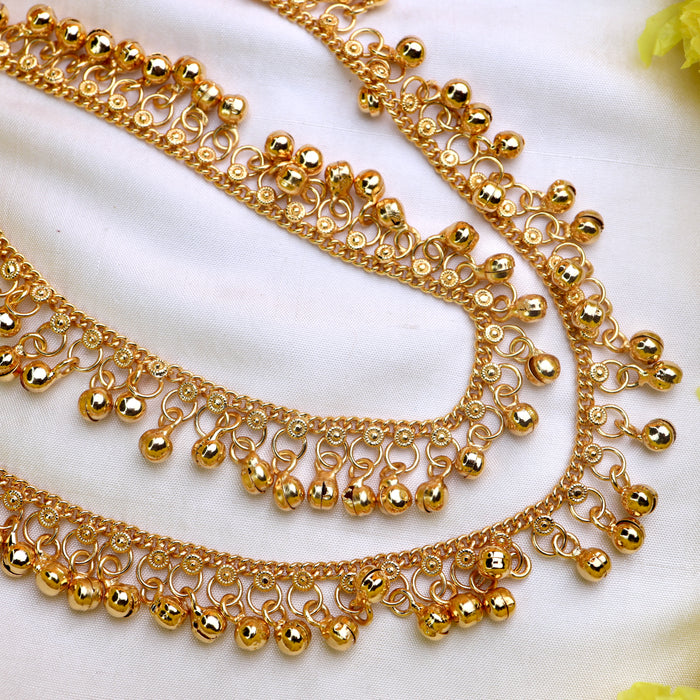 Heritage gold plated anklets HAN0015