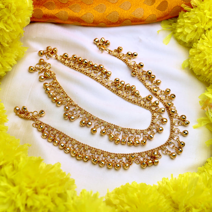 Heritage gold plated anklets HAN0015