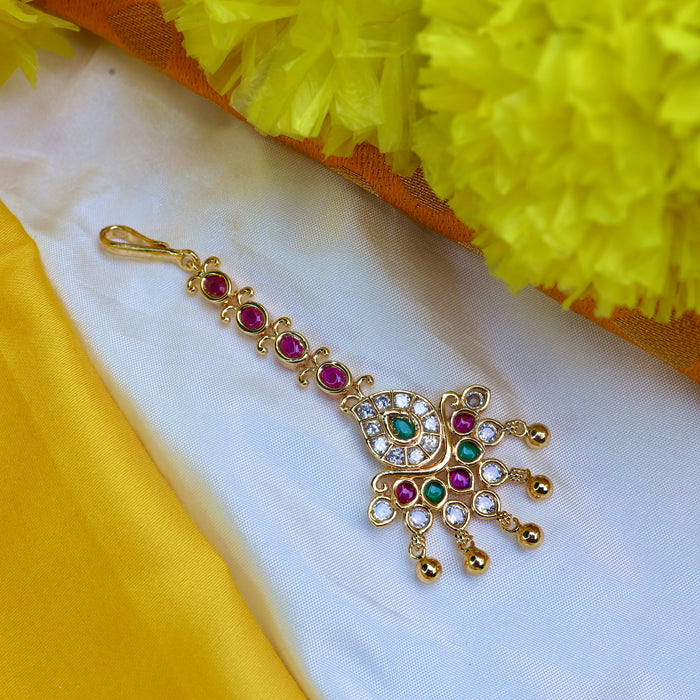 HERITAGE GOLD PLATED MAANG TIKKA 1316