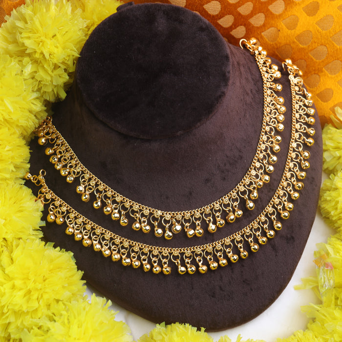 Heritage gold plated anklets HAN0015