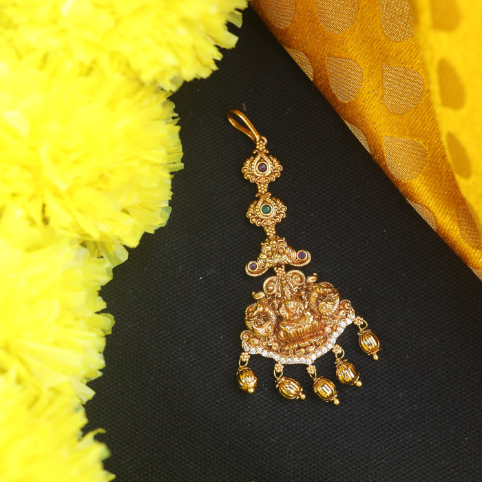 Antique gold maang tikka 1568