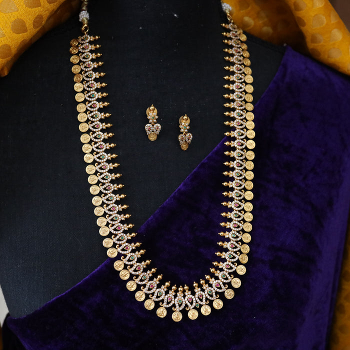Antique long necklace and earrings LL03023