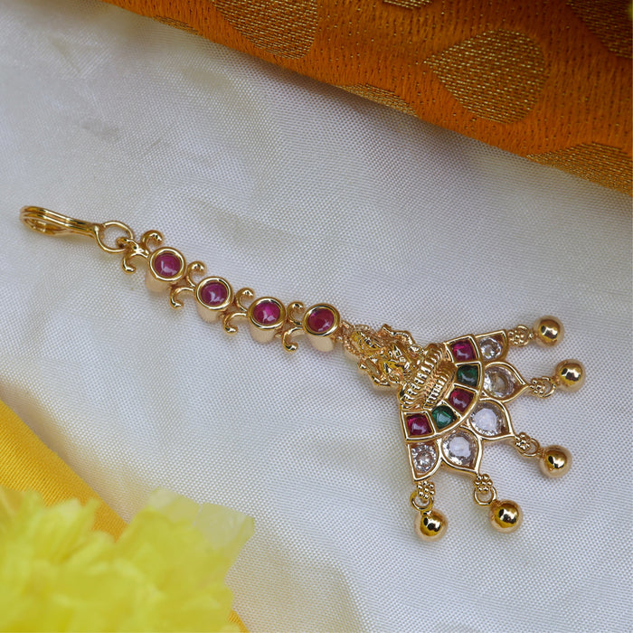 HERITAGE GOLD PLATED MAANG TIKKA 1210