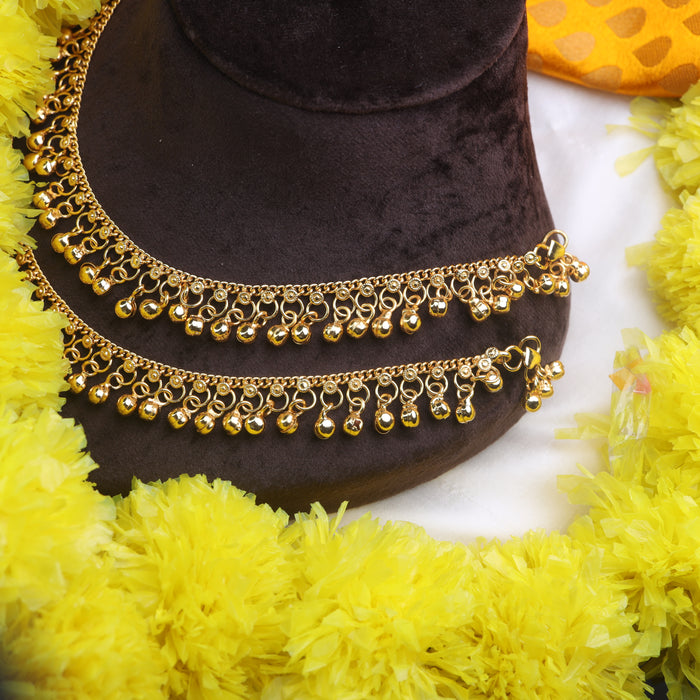 Heritage gold plated anklets HAN0015
