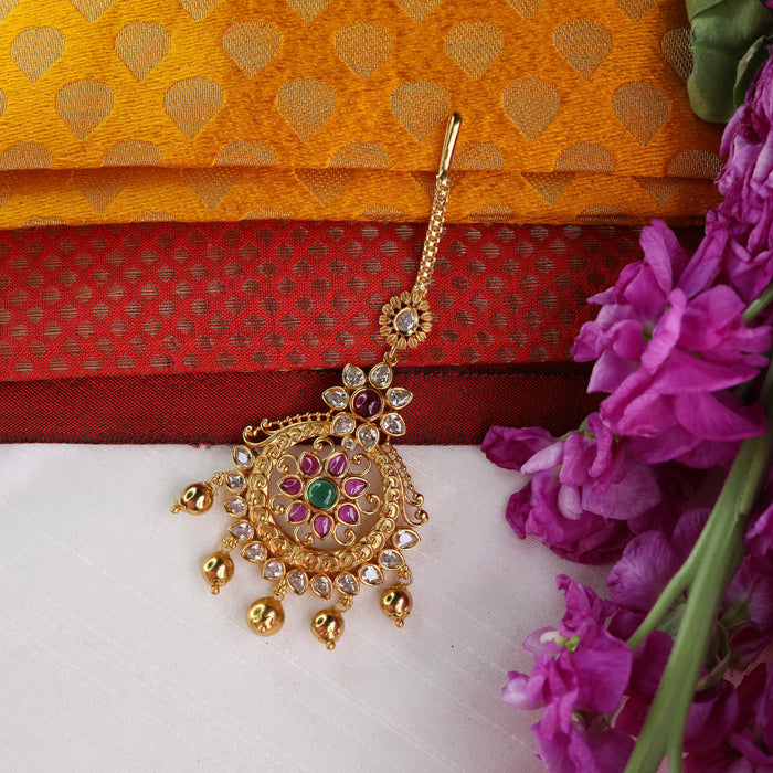 Ruby Antique maang tikka / hair accessories 1327