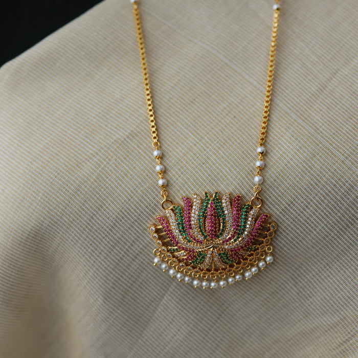 Heritage gold plated padakam necklace HP3311