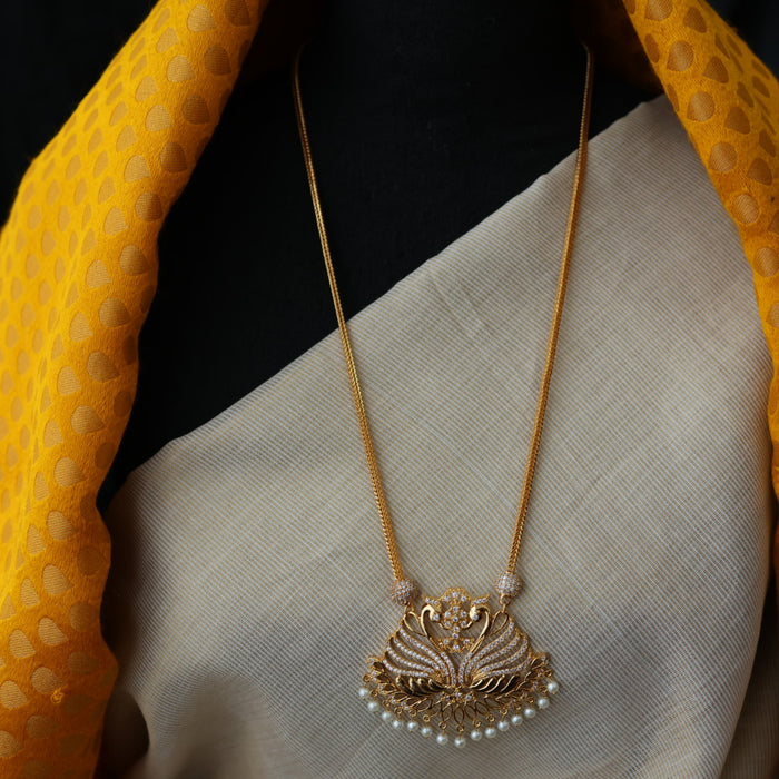 Heritage gold plated padakam necklace HP352