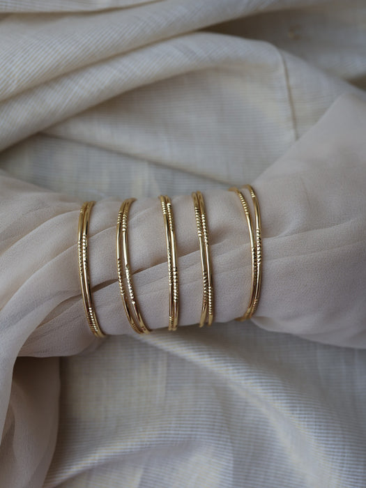 Heritage gold plated gold bangle (1 set  of 2 bangles) HB231
