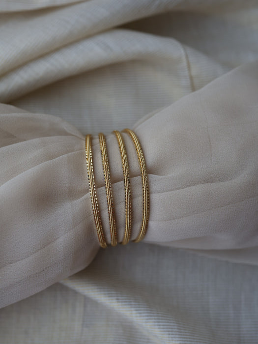 Heritage gold plated gold bangle (1 set  of 4 bangles) HB3110