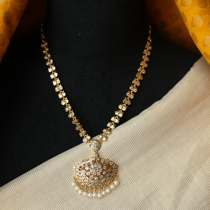 Heritage gold plated short necklace H1120