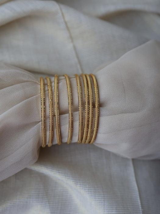 Heritage gold plated gold bangle (1 set  of 4 bangles) HB3110