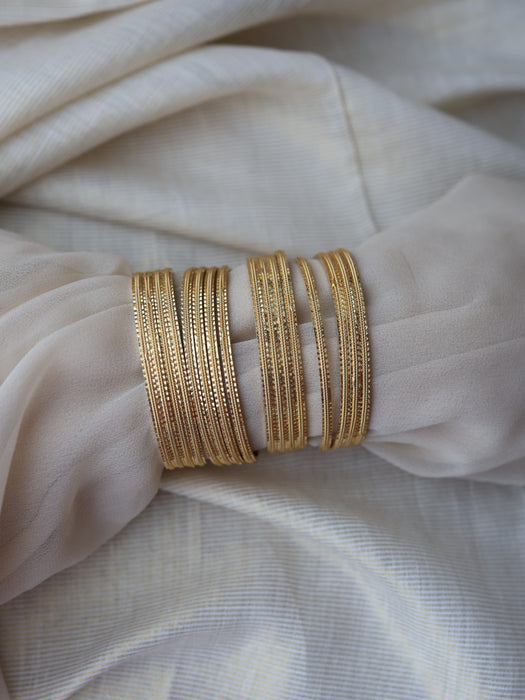 Heritage gold plated gold bangle (1 set  of 4 bangles) HB3110
