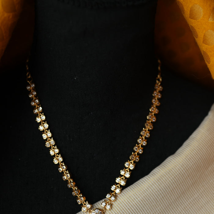 Heritage gold plated short necklace H1120