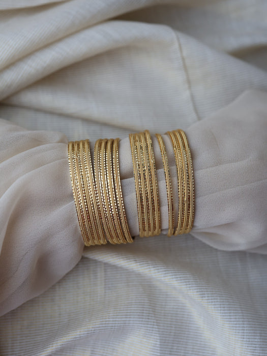 Heritage gold plated gold bangle (1 set  of 4 bangles) HB3110