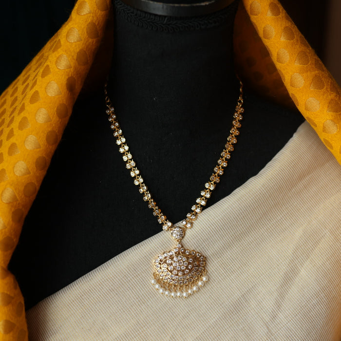 Heritage gold plated short necklace H1120