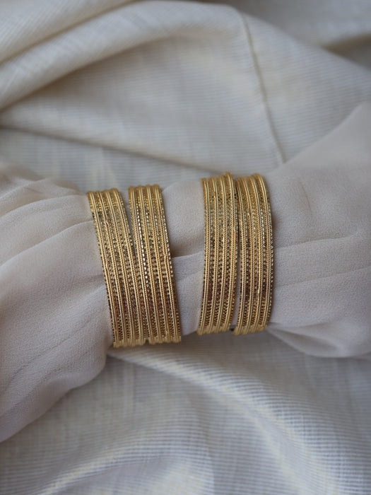 Heritage gold plated gold bangle (1 set  of 4 bangles) HB3110