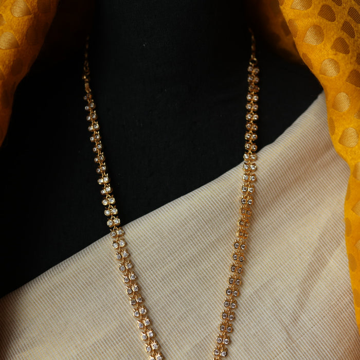 Heritage gold plated padakam long necklace HL112