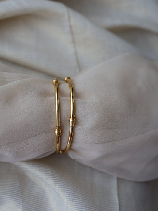 Heritage gold plated gold bangle (1 set  of 2 bangles) HB1930