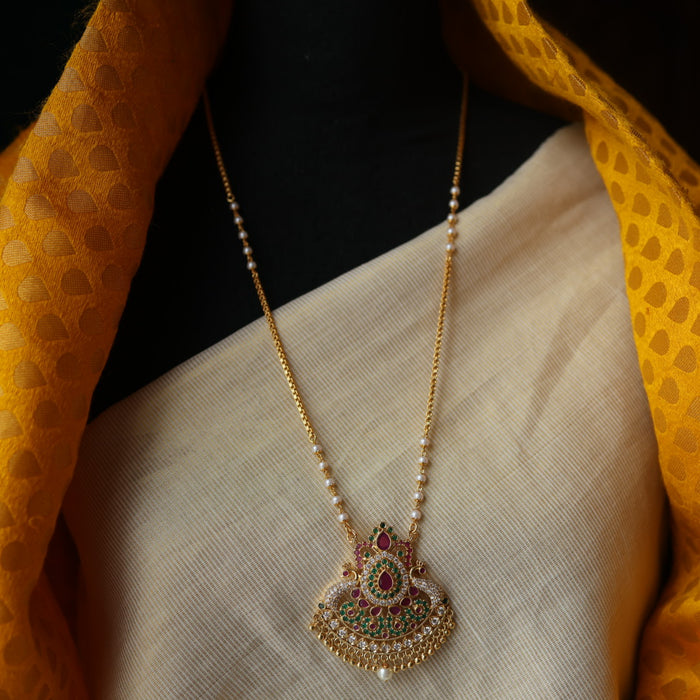Heritage gold plated padakam necklace HP1127