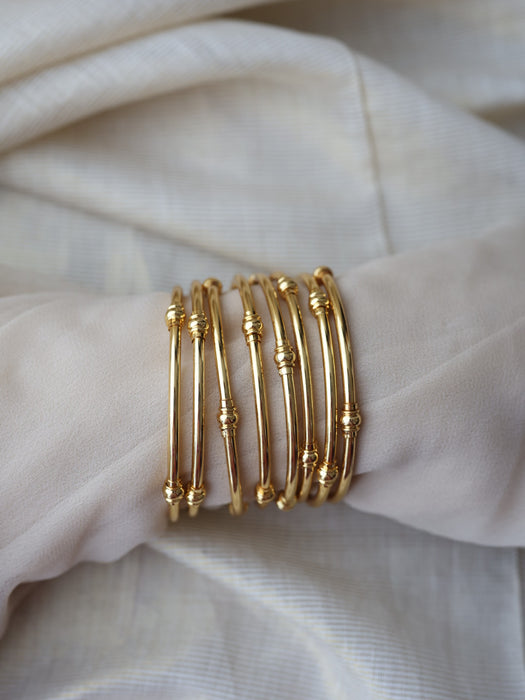Heritage gold plated gold bangle (1 set  of 2 bangles) HB1930