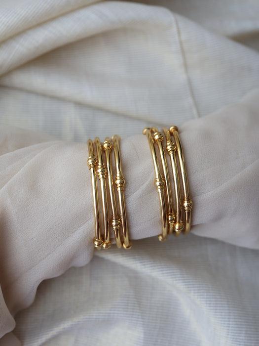 Heritage gold plated gold bangle (1 set  of 2 bangles) HB1930