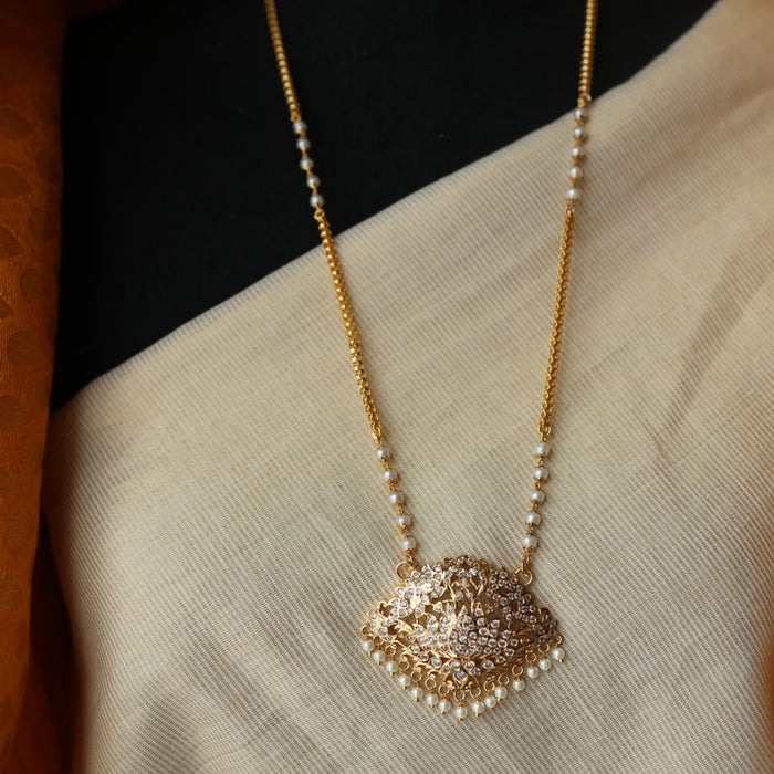 Heritage gold plated padakam necklace HP1129