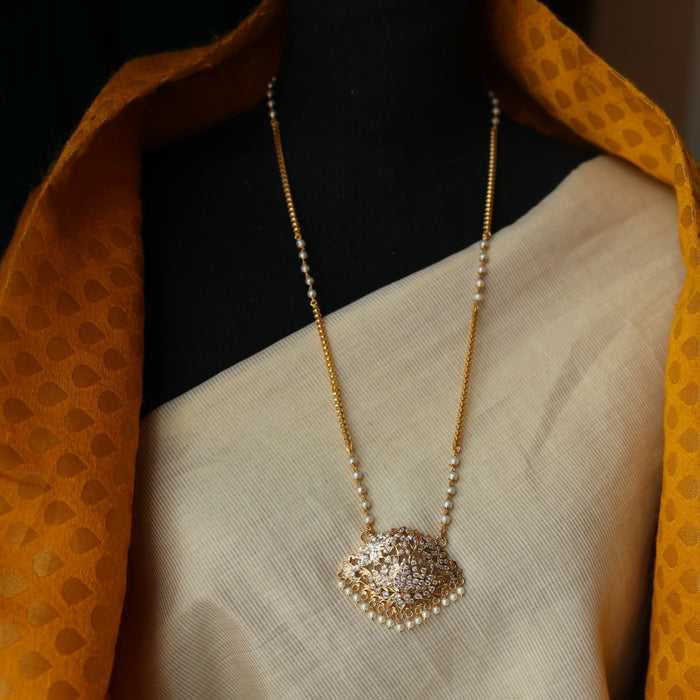 Heritage gold plated padakam necklace HP1129