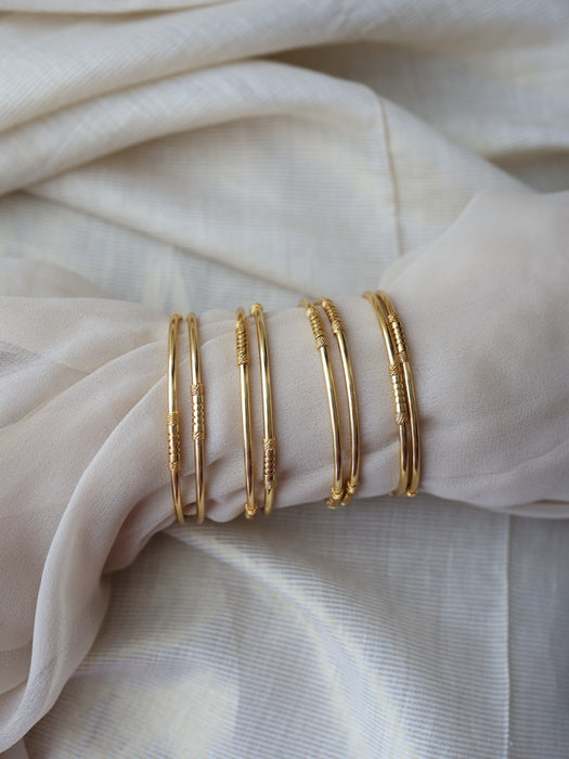 Heritage gold plated gold bangle (1 set  of 2 bangles) HB896