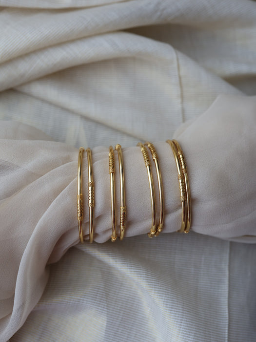 Heritage gold plated gold bangle (1 set  of 2 bangles) HB896