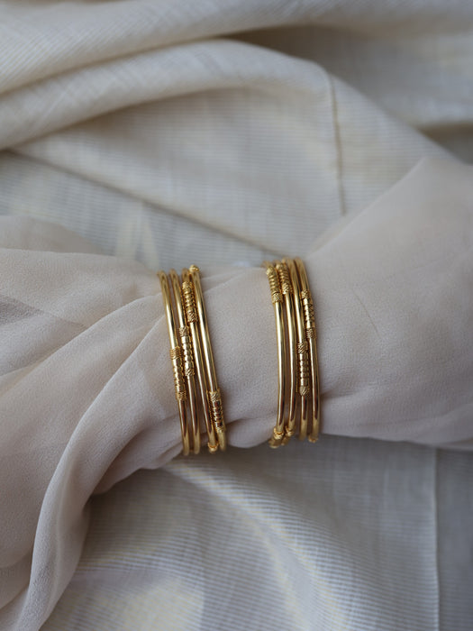 Heritage gold plated gold bangle (1 set  of 2 bangles) HB896