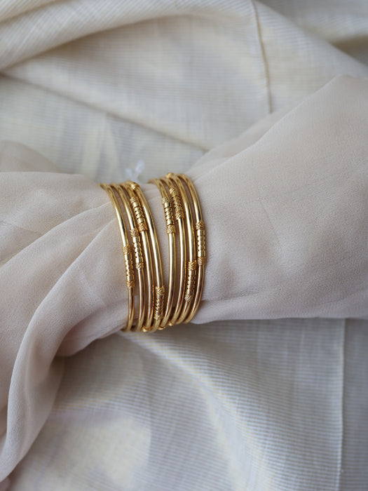 Heritage gold plated gold bangle (1 set  of 2 bangles) HB896