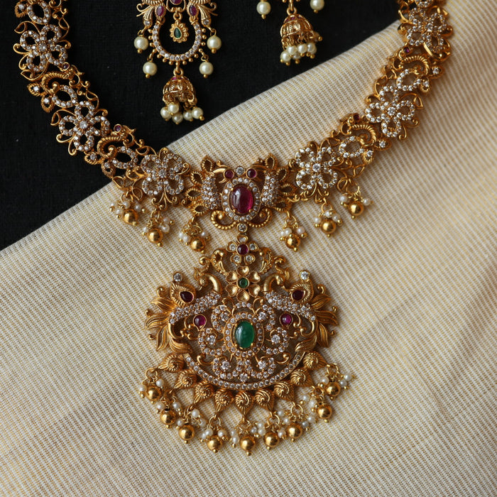 Cleaance Antique short  necklace with earrings SS106432