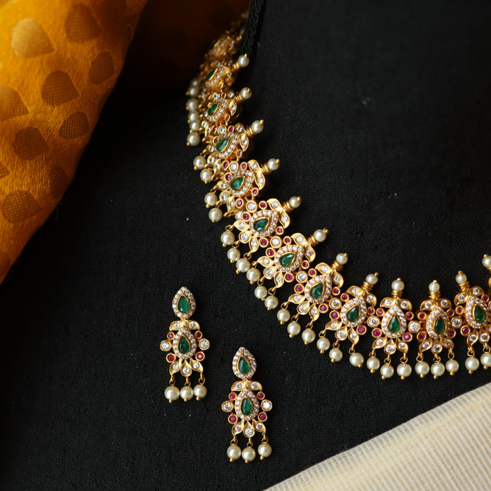 Antiquechoker necklace with earrings  SS107899