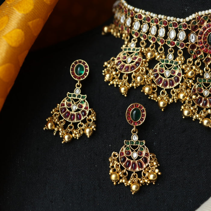 Antique choker necklace and earrings CCB1166