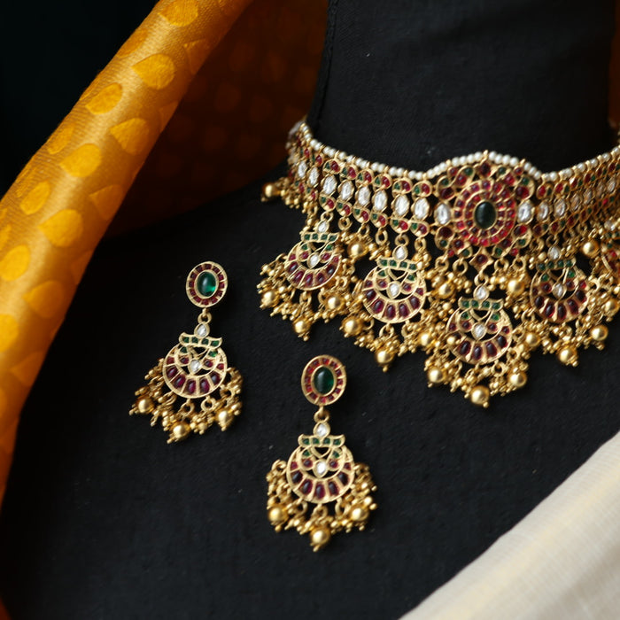 Antique choker necklace and earrings CCB1166