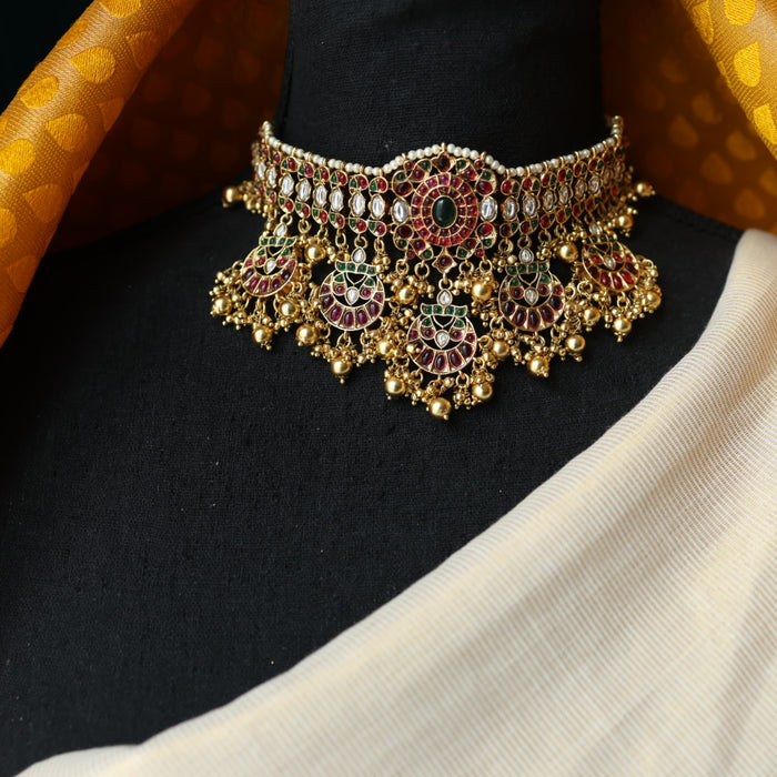Antique choker necklace and earrings CCB1166