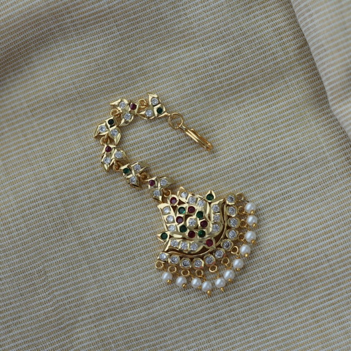 Heritage gold plated multi stone tikka HT3891