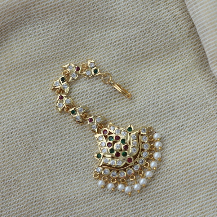 Heritage gold plated multi stone tikka HT3891