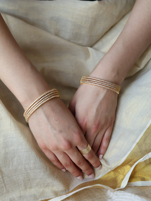 Heritage gold plated gold bangle (1 set  of 2 bangles) HB51209