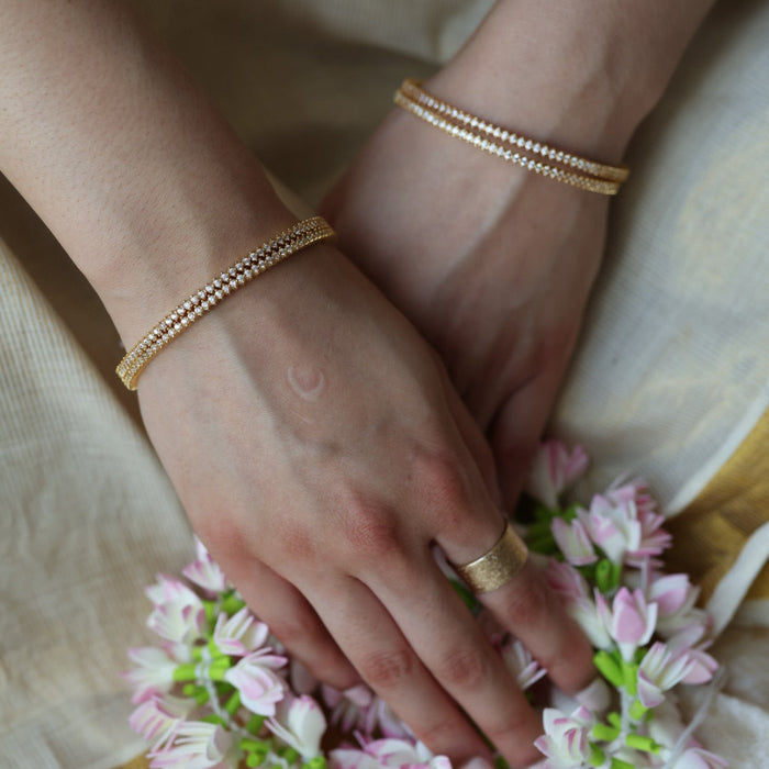 Heritage gold plated gold bangle (1 set  of 2 bangles) HB51209