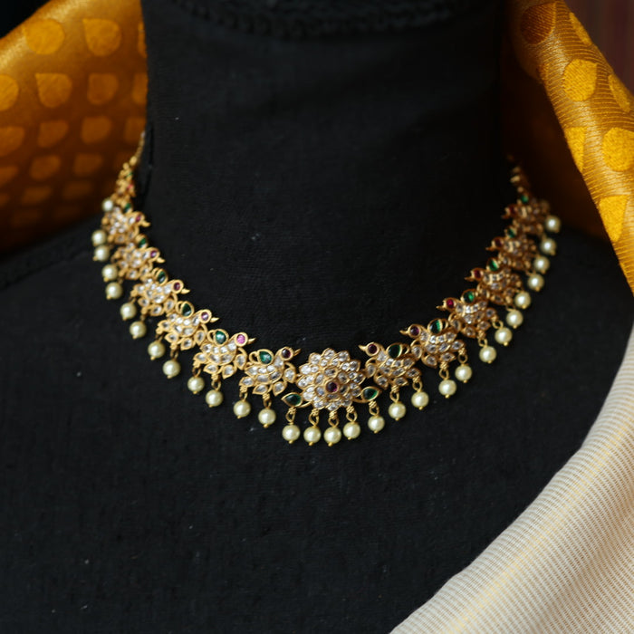 Antique choker necklace with earrings CCB13275