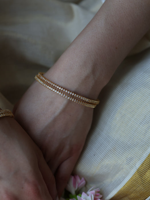 Heritage gold plated gold bangle (1 set  of 2 bangles) HB51209