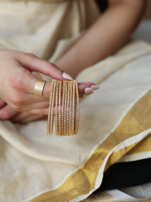 Heritage gold plated gold bangle (1 set  of 2 bangles) HB51209