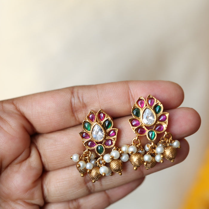 Antique Ruby short necklace and earrings SS117654