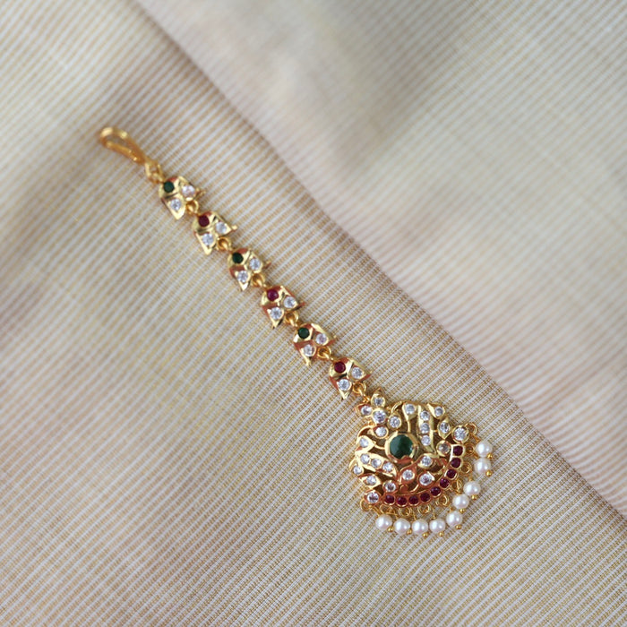 Heritage gold plated multi tone tikka HT507