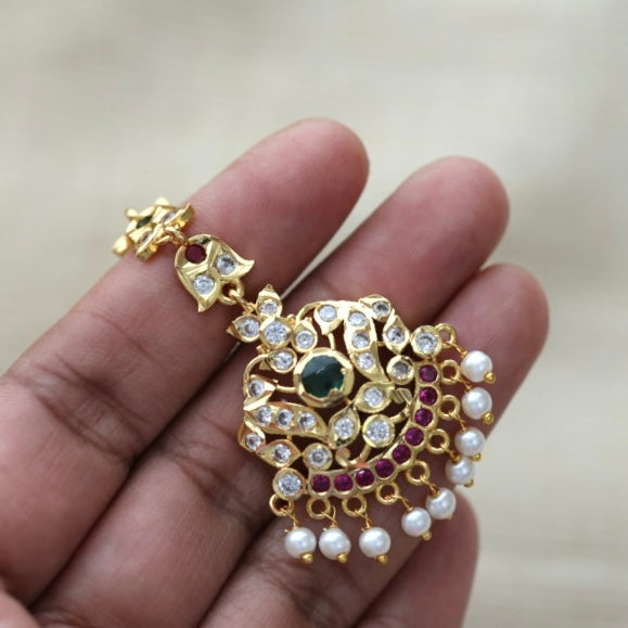 Heritage gold plated multi tone tikka HT507